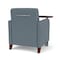 Lesro Siena Lounge Reception Guest Chair W/ Swivel Tablet, 27 in W 29.5 in L 32.5 in H SN1101 - alternate 2
